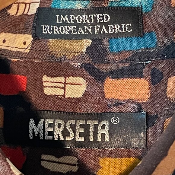 Vintage Merseta short sleeve button down, size XL - Picture 4 of 4